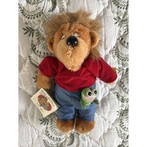 NWT Vintage Emotions Berenstain Bears Furry Brother Bear 9" Plush Doll Frog‎